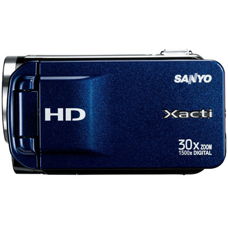 Sanyo VPC-TH1BL Xacti 2MP HD Dig Video Camcrdr, Blue