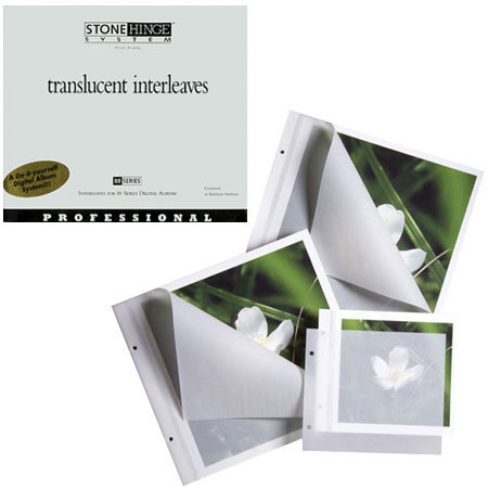 Stone Editions 8x8in Translucent Interleaves, 25 Pack