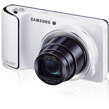 Samsung GC110 Camera, WiFi, White, Bundle w/Case, 16GB Card, Microfiber Cloth