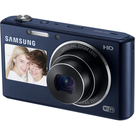 Samsung DV150F Dual-View Smart Digital Camera with Built-in Wi-Fi, Cobalt Black
