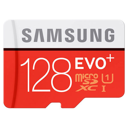 Samsung EVO+ 128GB Class 10 UHS-1 microSDXC Memory Card with Adapter