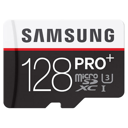 Samsung PRO+ 128GB Class 10 UHS-1 microSDXC Memory Card with Adapter for Mobile phone, Smartphone, Tablet, Up to 95MB/s Read, Up to 90MB/s Write Speed