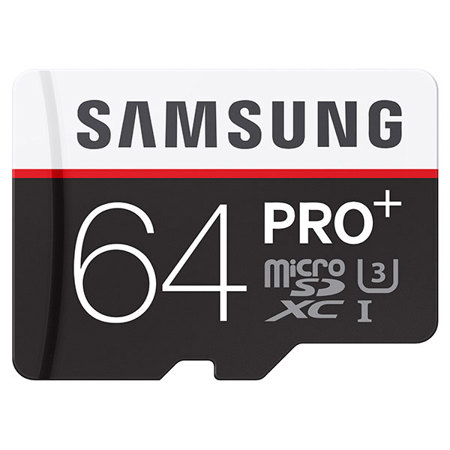 Samsung PRO+ 64GB Class 10 UHS-1 microSDXC Memory Card with Adapter