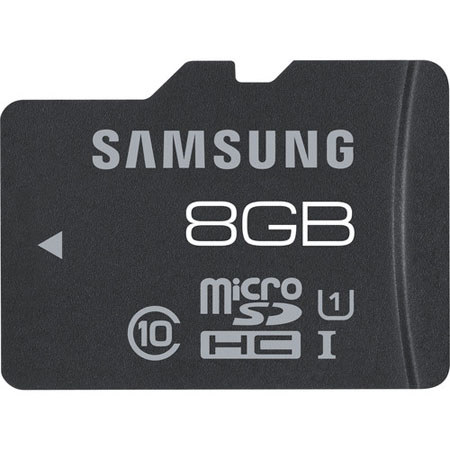 Samsung 8GB MicroSDHC Pro UHS-1 Class 10 Memory Card
