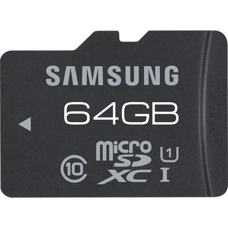Samsung 64GB MicroSDHC Pro UHS-1 Class 10 Memory Card