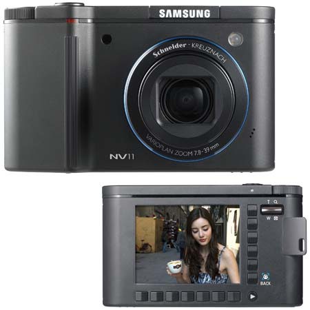 Samsung NV11, Premium Smart Touch ASR Digital Point-n-Shoot Camera, 10.1mp, Schneider-Kreuznach 5x Optical, 5x Digital Zoom, 2.7" LCD Screen