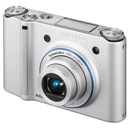Samsung NV24HD, Smart Touch Face Detection Digital Point-n-Shoot Camera, 10.2 Megapixel, Schneider 3x Optical Zoom Lens, 2.5" LCD Screen, Silver