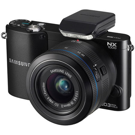 Samsung NX1000 Camera Bundle w/20-50mm and 50mm-200mm Lenses, Black