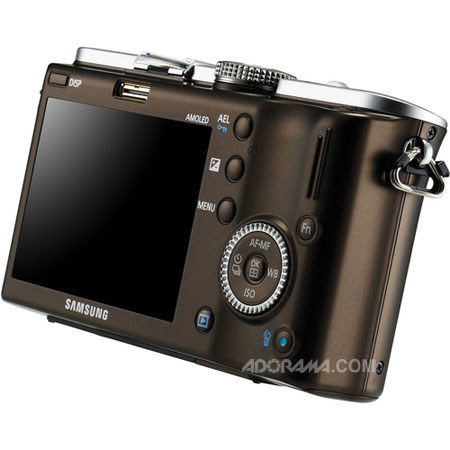 Samsung NX100 AF DSLR Camera with 20-50mm Zoom - Brown