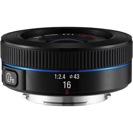 Samsung 16mm f/2.4 Ultra Wide Pancake Lens for NX Cameras - Bundle