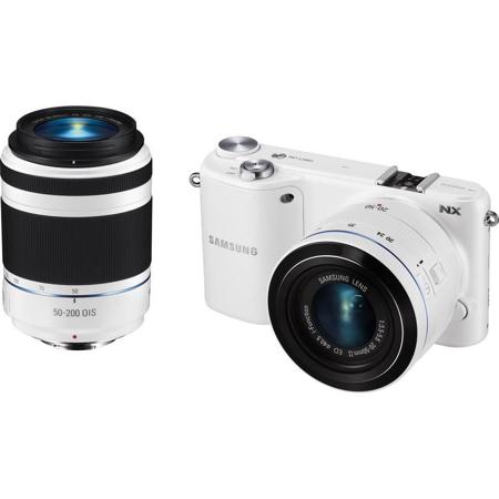 Samsung NX2000 White w/20-50mm f/3.5-5.6 Lens,50-200mm f/4.0-5.6 ED-Refurbished