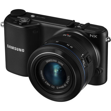Samsung NX2000 Mirrorless Digital Camera with 20-50mm f/3.5-5.6 Lens, Black