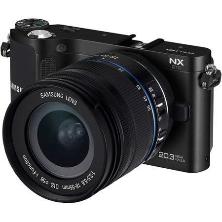 Samsung Smart "Wirelss" NX210 Digital Camera w/18-55mm Lens, Black