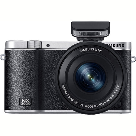 Samsung NX3000 Mirrorless Digital Camera with 16-50mm Lens, Black