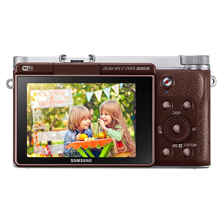 Samsung NX3000 Mirrorless Digital Camera with 20-50mm Lens- Brown