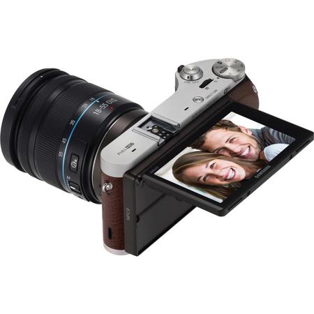 Samsung NX300M Mirrorless Digital Brown Camera with 18-55mm f/3.5-5.6 OIS Lens