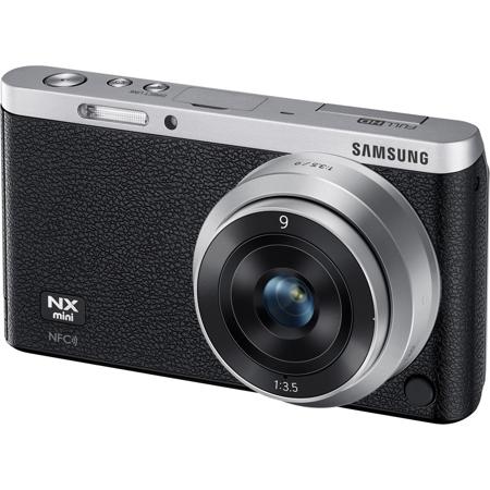 Samsung NX mini Mirrorless Digital Camera with 9mm Lens- Black