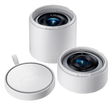Samsung NX Mini Leather Lens Case, White