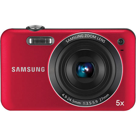 Samsung SL605 12.2MP, 5x 27-135mm Zoom Camera, Red