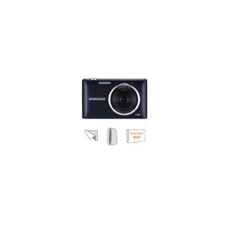 Samsung ST150F Smart Digital Camera, Cobalt Black, with Accessory Bundle
