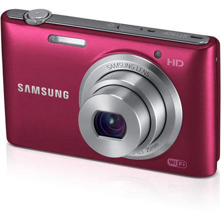 Samsung ST150F Smart Digital Camera, Red - with Accessory Bundle