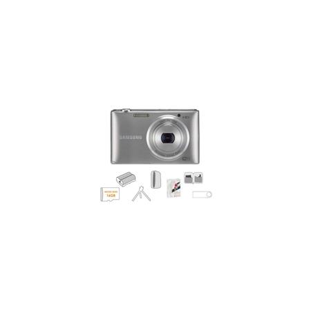 Samsung ST150F Smart Digital Camera, Silver, with Accessory BUNDLE "A"