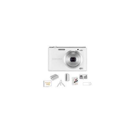 Samsung ST150F Smart Digital Camera, White, with Accessory BUNDLE "A"