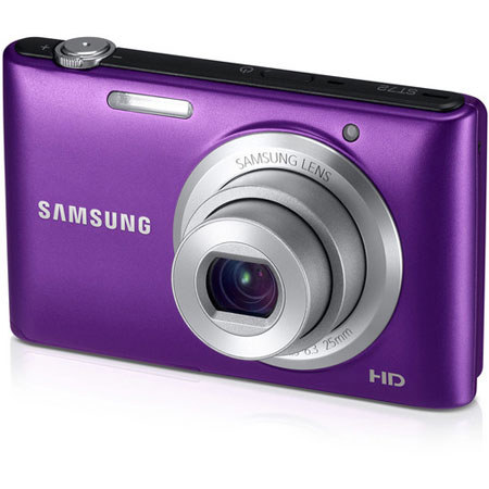 Samsung ST72 Digital Camera, Purple - Bundle with Accessories
