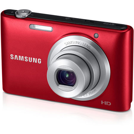 Samsung ST72 Digital Camera, Red