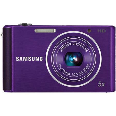 Samsung ST76 16 Megapixels Digital Camera, Plum Bundle