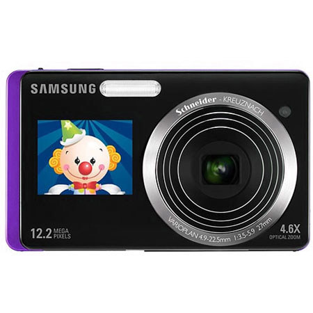 Samsung DualView TL225 Camera Kit with Monopod, Purple