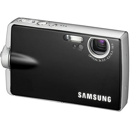 Samsung VP-MS15 Digital Point & Shoot Camera / MP3 and Voice Recorder 5.25 mega-pixel, 3x Optical / 15x Digital Zoom, 512mb Built In Memory, Black.