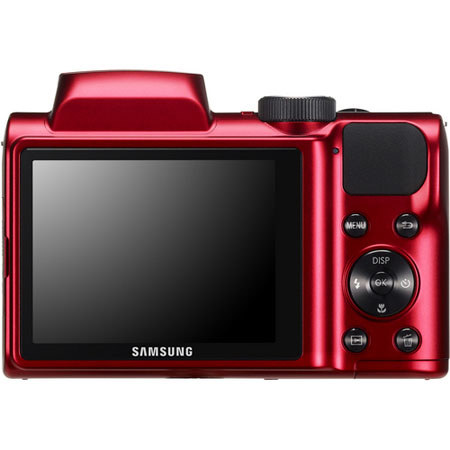 Samsung WB100 Digital Camera, Red