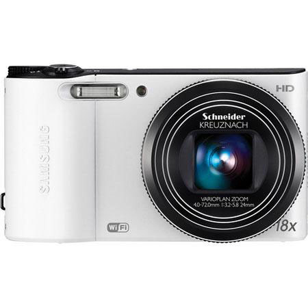 Samsung WB150F SMART 14MP Long Zoom Digital Camera White - Bundle