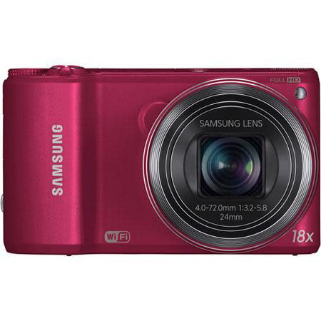 Samsung WB250F Smart Digital Camera, Red - Bundle with Accessories