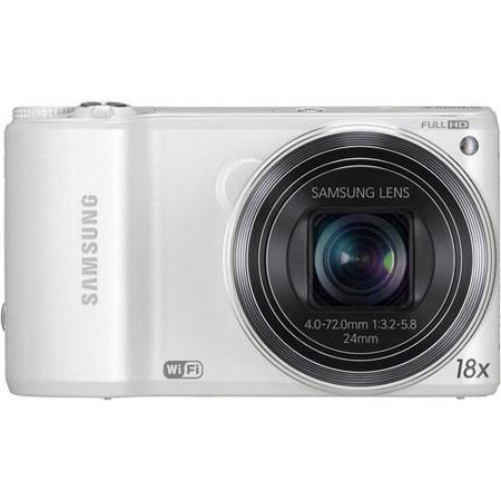 Samsung WB250F Smart Digital Camera, White - Bundle with Accessories