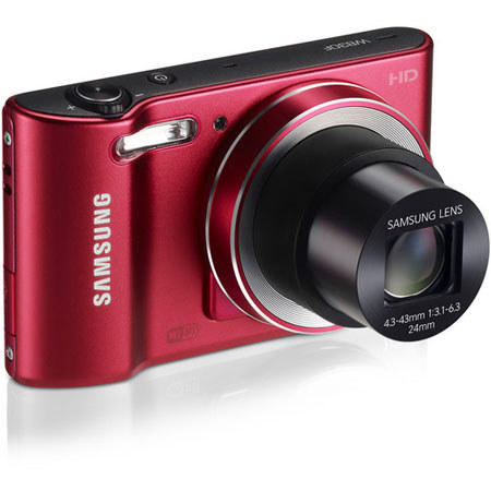 Samsung WB30F Smart Digital Camera, Red