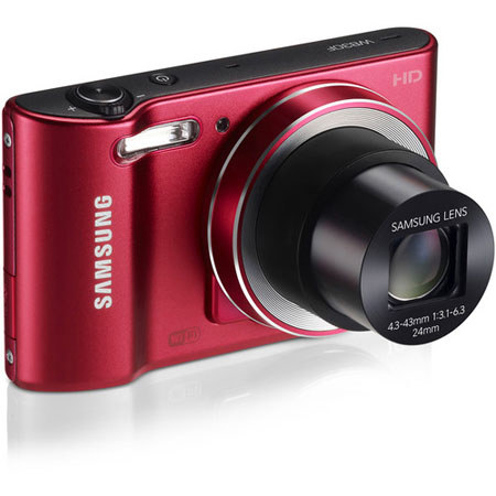 Samsung WB30F Smart Digital Camera, Red, Bundle w/Accessories