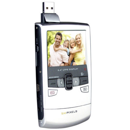 Sharper Image HD-110 5MP Digital Video Camera, Gray