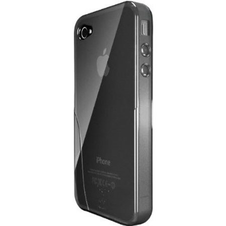 iSkin Solo TPU Silicone Case for iPhone 4/4S, Black