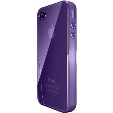 iSkin Solo TPU Silicone Case for iPhone 4/4S, Purple