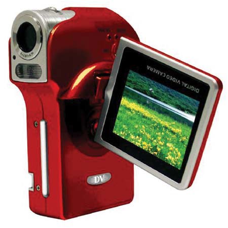 iSonic Snapbox DV51, 5 MP Video /Still Digital Camera, CMOS + up to 2 GIG SD CARD, 12MP Interpolation, 2.0" LCD, 8x Digital Zoom, 32MB Memory, Remote - Red