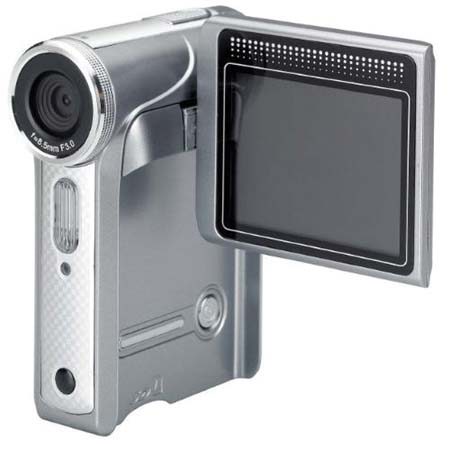 iSonic Snapbox DV-565 Multi-Function Digital Video Camcorder / Still Camera, 5.2 MP CMOS, 2.4" LCD, 8x Digital Zoom, 64mb Memory