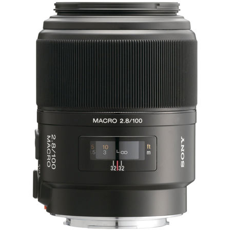 Sony 100mm f/2.8 a (alpha) Mount Digital SLR Macro Lens.