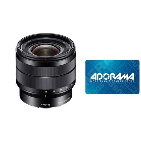 Sony 10-18mm F/4 E-Mount Lens w/Adorama Gift Certificate
