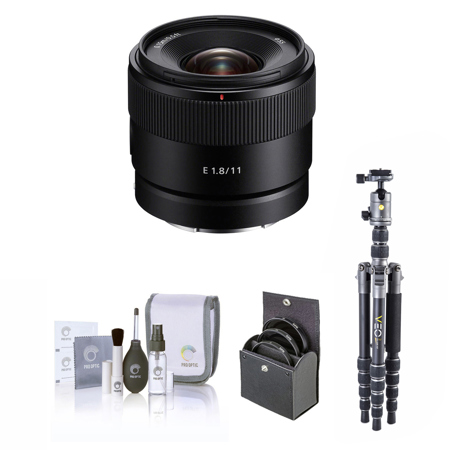 Sony E 11mm f/1.8 Lens for Sony E with Vanguard VEO 3 GO 235AB Tripod Kit