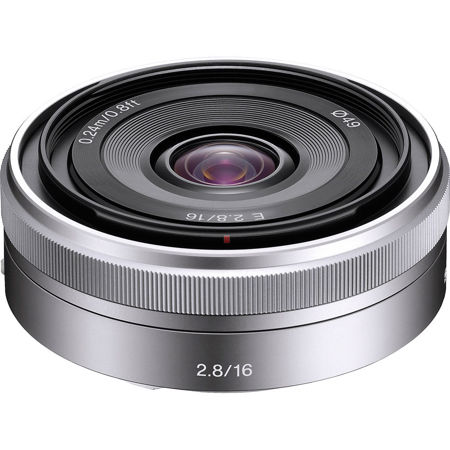 Sony 16mm F/2.8 E-mount NEX Series Camera Lens - Silver
