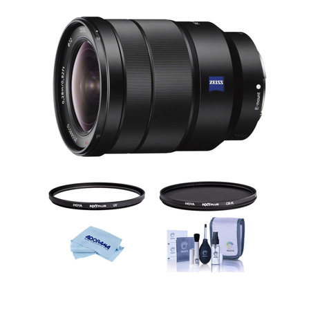 Sony Vario-Tessar T* FE 16-35mm f/4 ZA OSS Lens for Sony E, Bundle with Hoya NXT Plus 72mm UV+CPL Filter Kit, Cleaning Kit, Cleaning Cloth