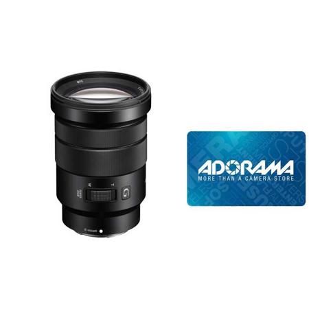 Sony 18-105mm F4.0 G OSS E-Mount Lens W/Adorama $50.00 Gift Card