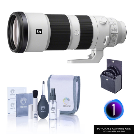 Sony FE 200-600mm f/5.6-6.3 G OSS Lens, w/Capture One Pro Bundle,95mm Filter Kit